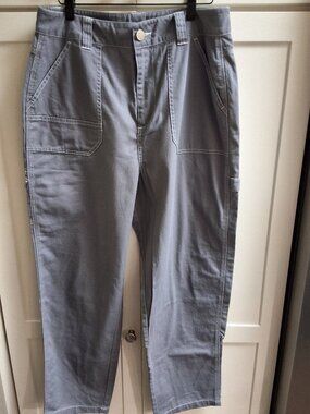 Asos Cotton Carpenter Pants in Gray